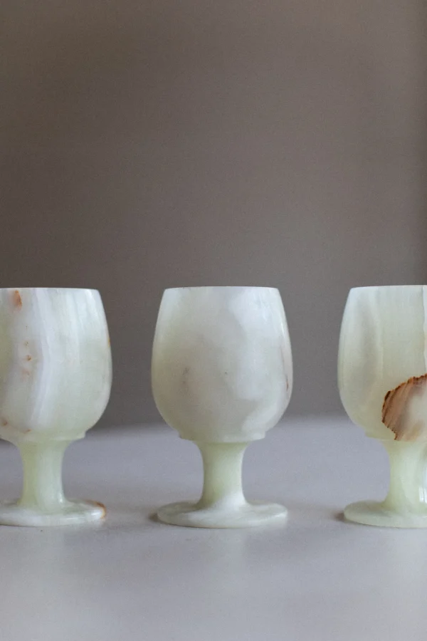 The Oblist Marble Cups Set | Vintage Tableware | Glasses