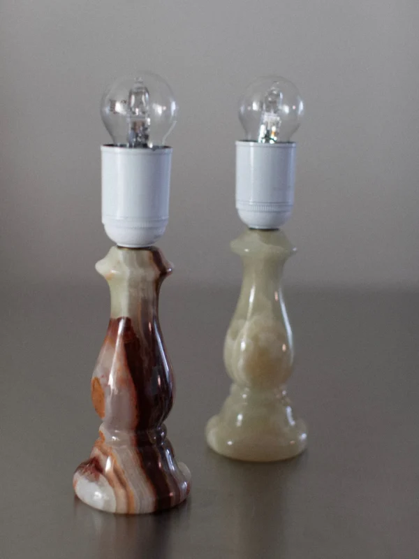 The Oblist Marble Table Lamps Duo | Table Lamp