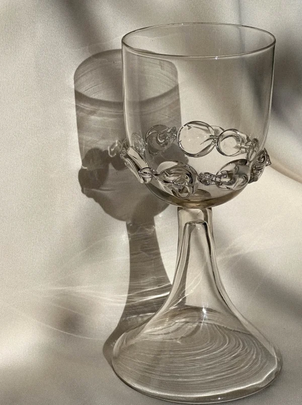 The Oblist Mouthblown Wine Goblets - Chain | Glasses