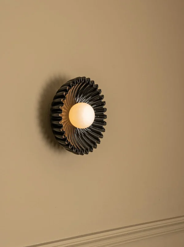 The Oblist Ostro Black Ceramic | Wall Light | Living Room