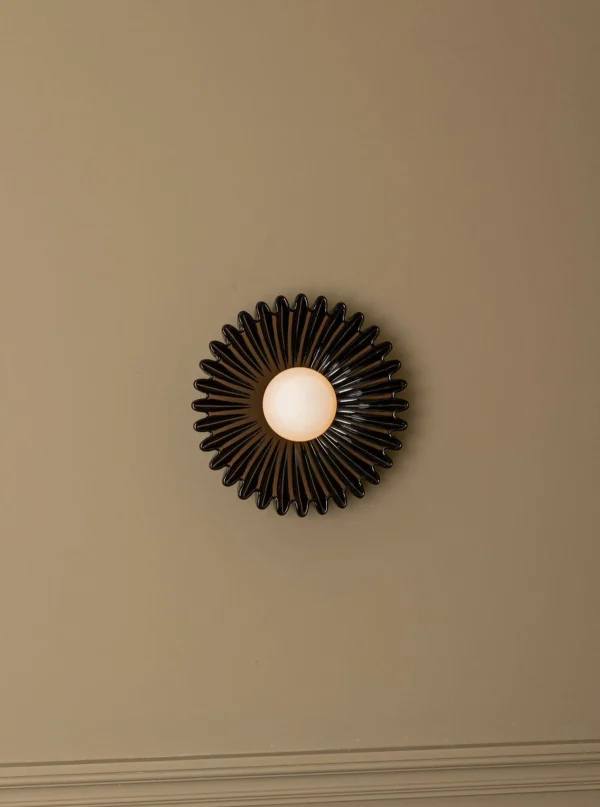 The Oblist Ostro Black Ceramic | Wall Light | Living Room