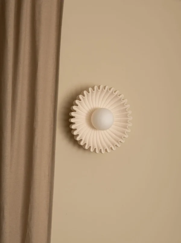 The Oblist Ostro Ecru Ceramic | Wall Light | Bathroom