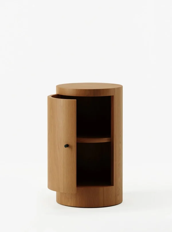 The Oblist Pair of Constant Nightstand in Oiled Iroko | Nightstand