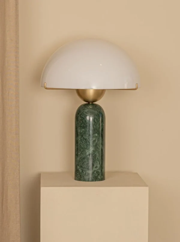 The Oblist Peono Green Marble | Table Lamp