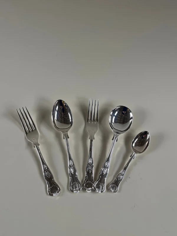 The Oblist 44 Piece Boxed Silver Service with Shell Motif | Vintage Tableware | Serveware