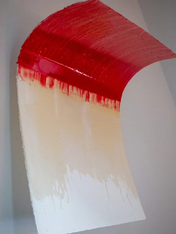 The Oblist Red Curve Epoxy Sculpture | Sculptures | Paintings