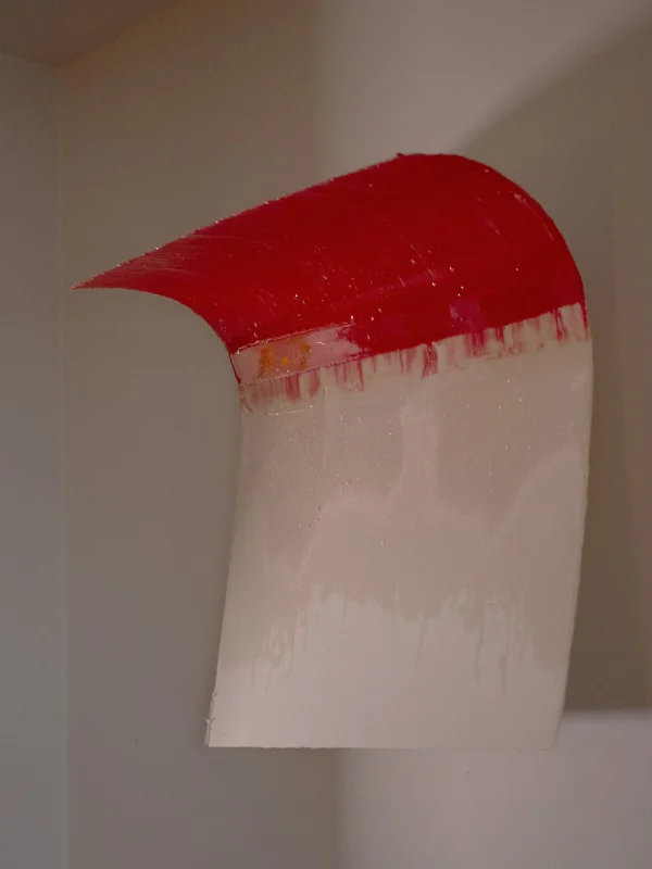 The Oblist Red Curve Epoxy Sculpture | Sculptures | Paintings