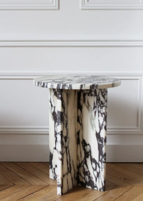 The Oblist Rosie Calacatta Viola Marble - Marble Coffee Table | Coffee & End Tables | End Tables