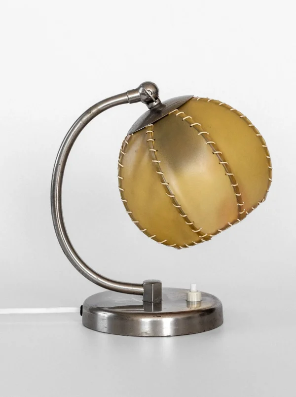 The Oblist 1930s Art Deco Metal Lamp | Table Lamp