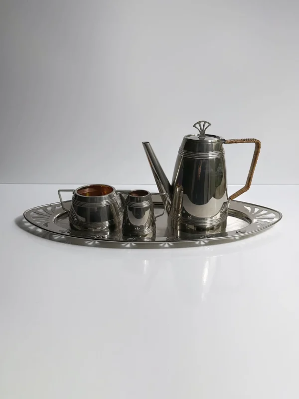 The Oblist 1930s Art Deco Silver Coffee Set | Vintage Tableware | Coffee & Tea