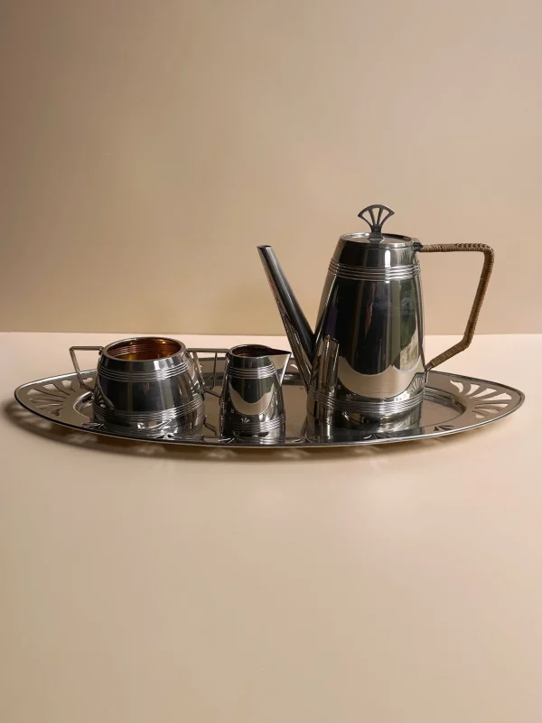 The Oblist 1930s Art Deco Silver Coffee Set | Vintage Tableware | Coffee & Tea