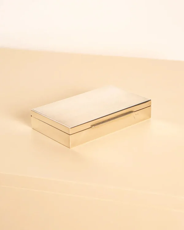 The Oblist 60's Silver and Wood Box | Desk Accessories | Boxes