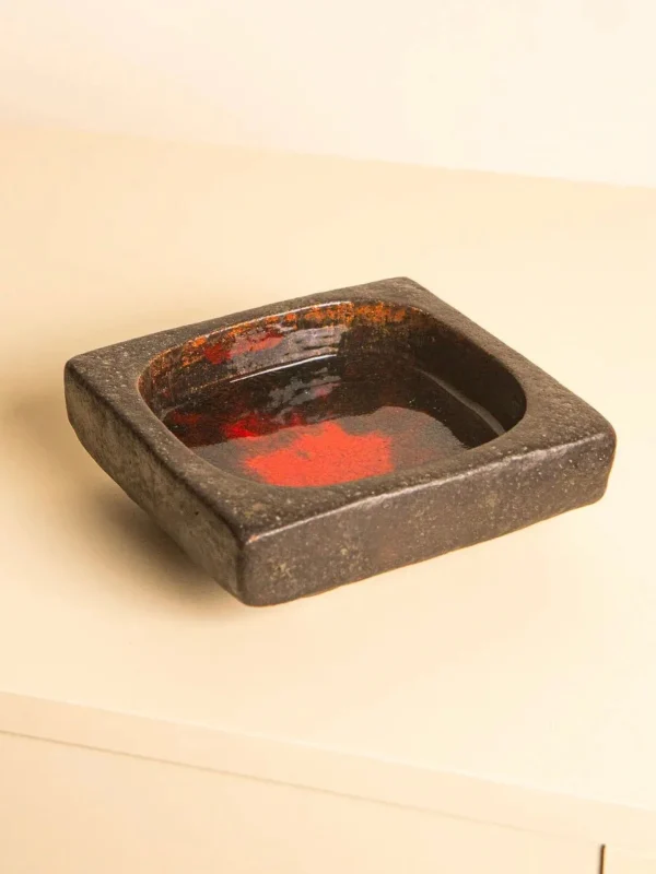 The Oblist 60's Square Ceramic Tray by Jan Van Erp | Vide Poches