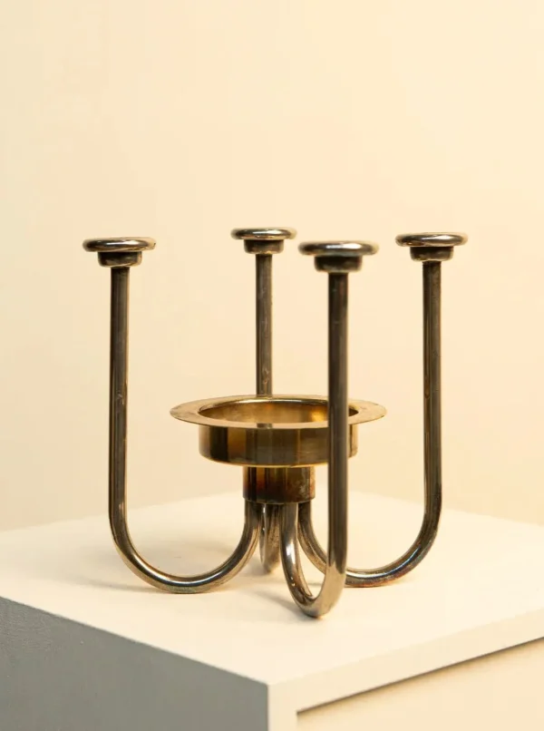 The Oblist 60's Swedish Metal Quartet Candleholder | Vintage Candle Holders | Candles & Holders