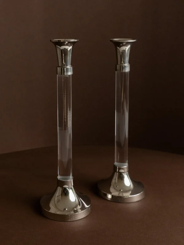 The Oblist Set of 2 Candleholders | Vintage Candle Holders | Candles & Holders