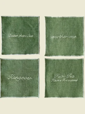 The Oblist Set of 4 Cocktail Napkins | Dining Room