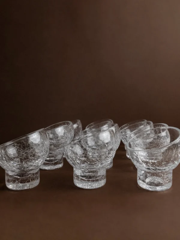 The Oblist Set of 12 Wine and Cocktail glasses - Italy 1970s | Vintage Tableware | Glasses