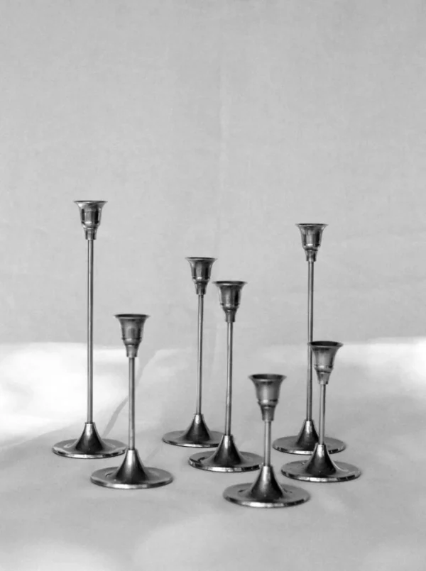 The Oblist Silver | Candlestick Set | Candles & Holders | Dining Room