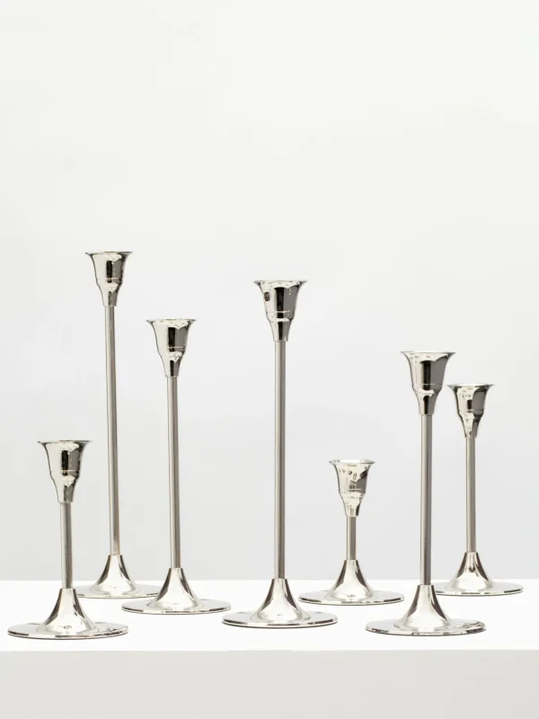 The Oblist Silver | Candlestick Set | Candles & Holders | Dining Room