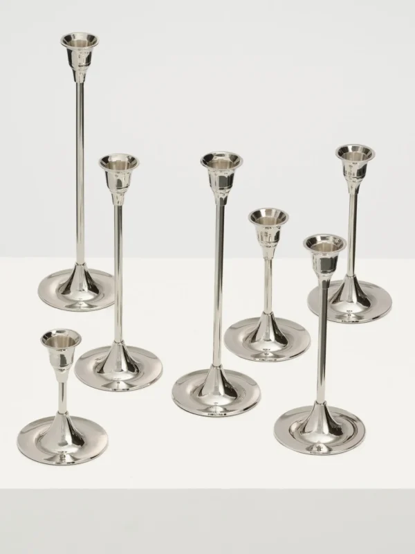 The Oblist Silver | Candlestick Set | Candles & Holders | Dining Room