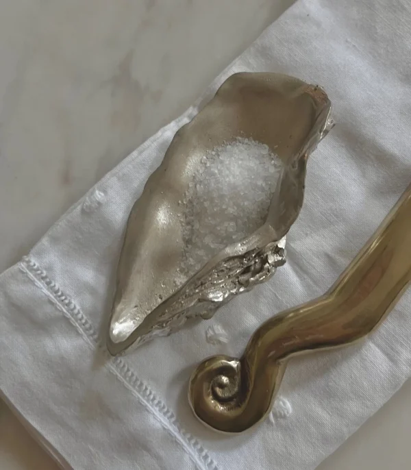 The Oblist Silver Oysters and a Fluted Shell Set | Decorative Dishes | Decorative Dishes