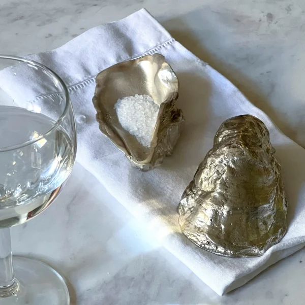 The Oblist Silver Oysters and a Fluted Shell Set | Decorative Dishes | Decorative Dishes