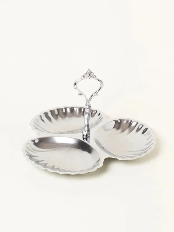 The Oblist Silver Tray with Handle | Vintage Tableware | Decorative Dishes