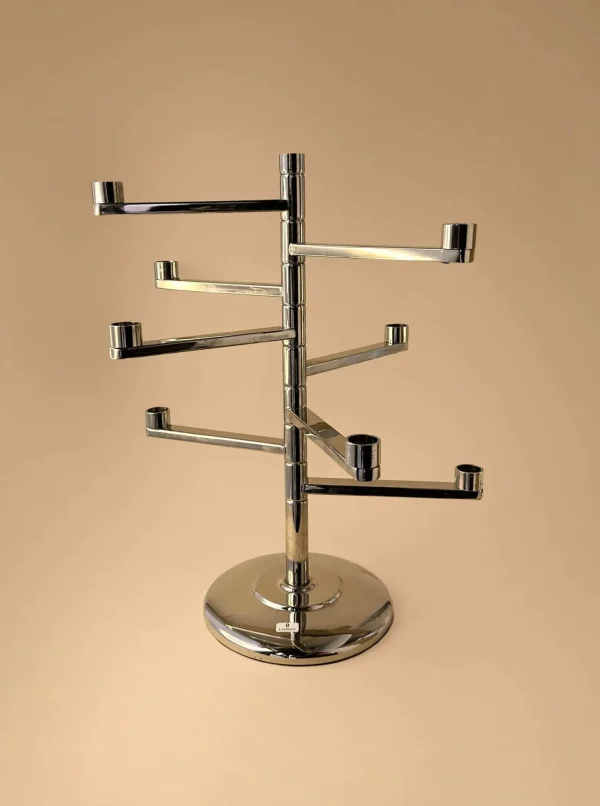 The Oblist Silver-plated Candelabra by Lambert 80s | Vintage Candle Holders | Candles & Holders