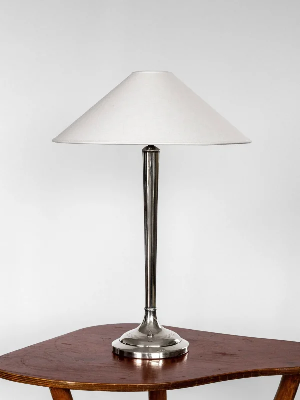 The Oblist Silver-Plated Table Lamp, Early 1900s | Table Lamp