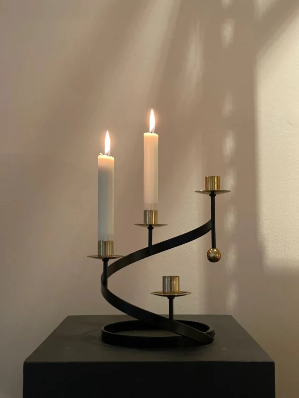 The Oblist Spiral Candle Holder | Vintage Candle Holders | Candles & Holders