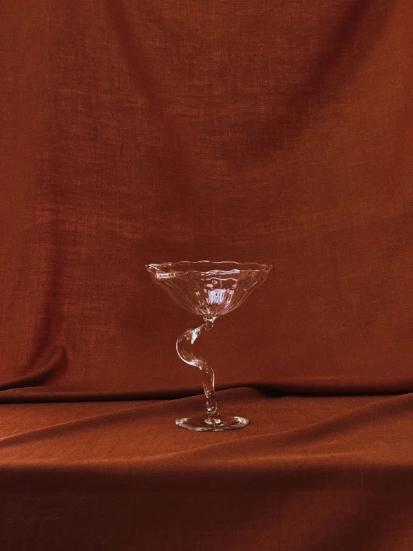 The Oblist The "Ribbon" Cocktail Coupes - Set of 2 | Glasses | Dining Room