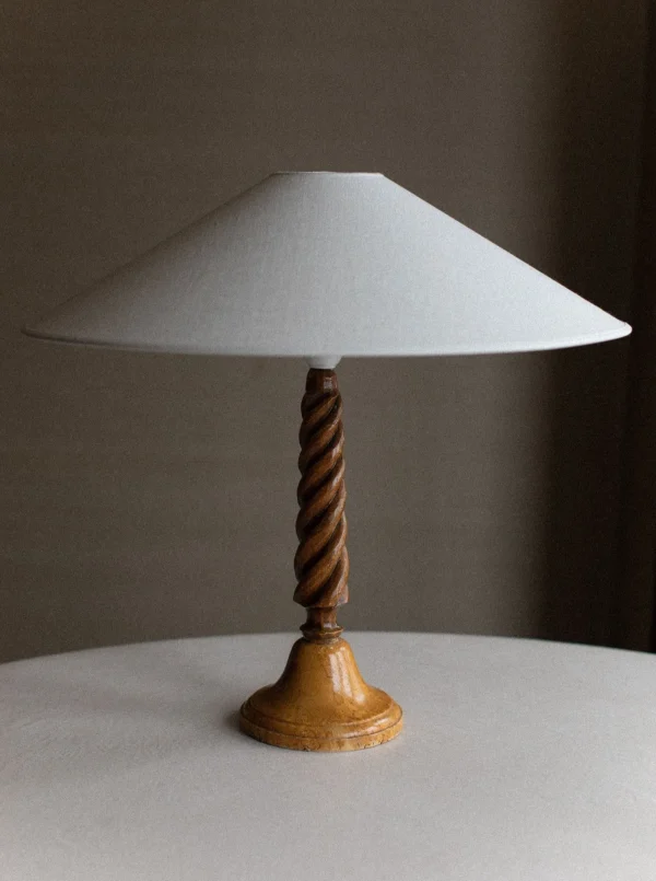 The Oblist Twisted Wooden Lamp | Table Lamp | Living Room