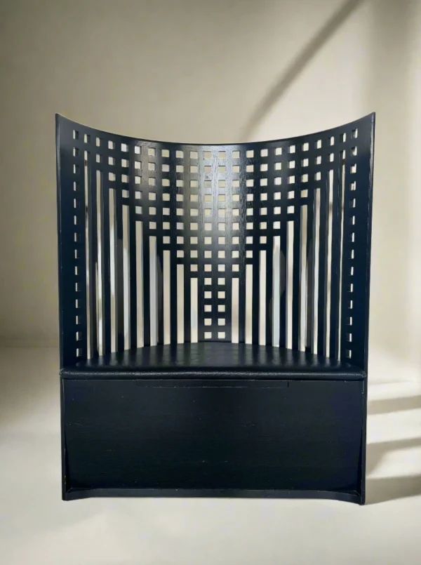 The Oblist Willow Bench by Charles Rennie Mackintosh | Vintage Furniture | Armchair