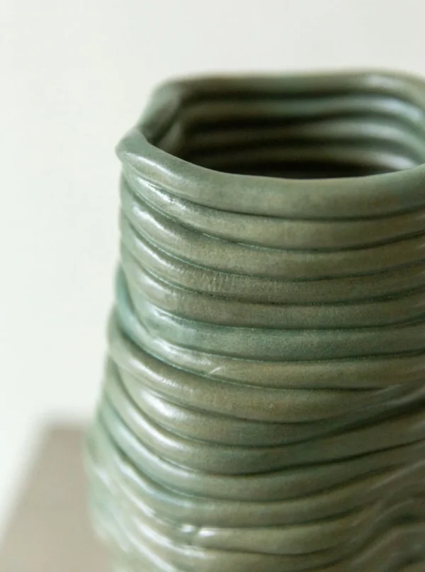 The Oblist Wobbly Vase Green | Vases