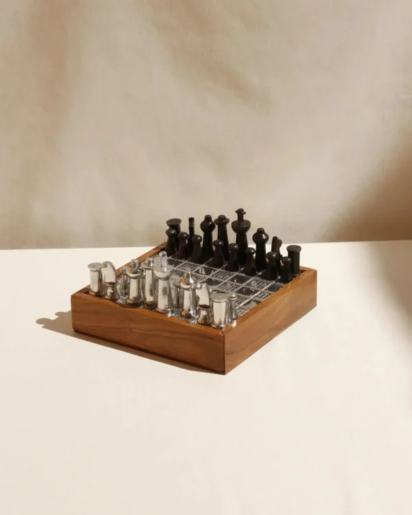 The Oblist Wood and Metal Chessboard | Games