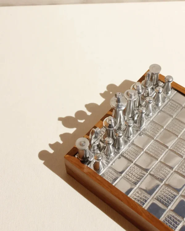 The Oblist Wood and Metal Chessboard | Games