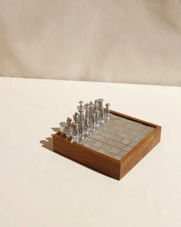 The Oblist Wood and Metal Chessboard | Games