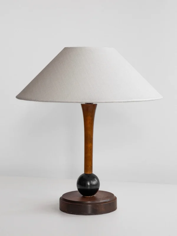 The Oblist Wooden Art Deco Table Lamp | Table Lamp