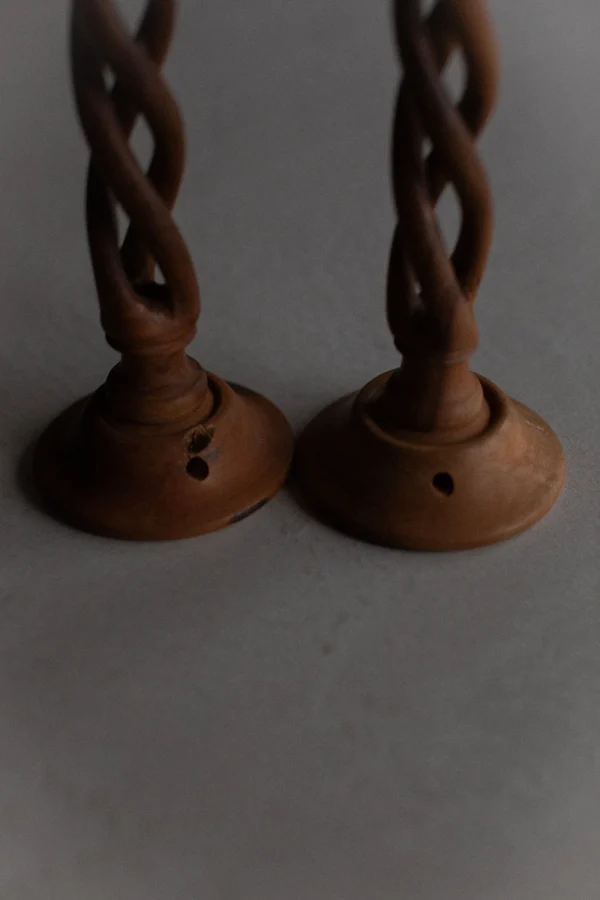 The Oblist Wooden Candleholder | Vintage Candle Holders | Candles & Holders